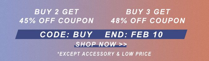 Buy 2 Get 45% OFF Coupon