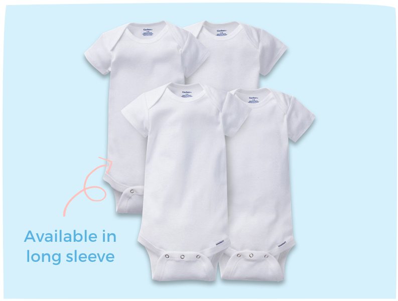 Made for layering (or just lounging with Mama!) these 100% cotton bodysuits set the standard for comfort. Available in long sleeve