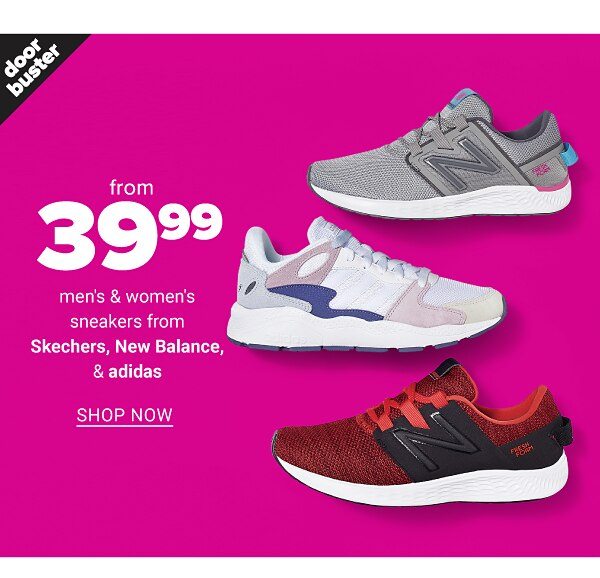 Buy 1 Get 1 50% Off Entire Stock New Balance, Adidas, & Skechers - Shop Now