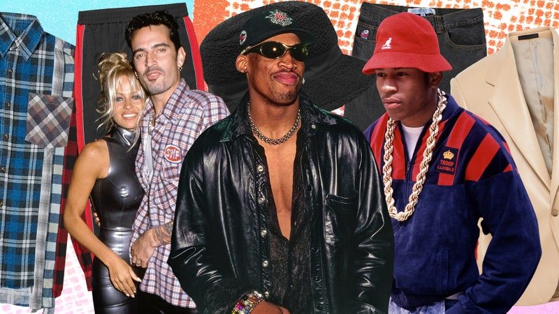 Image may contain: Clothing, Apparel, Human, Person, Sunglasses, Accessories, Accessory, Dennis Rodman, Hat, and Tommy Lee