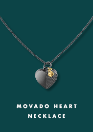 Black Gold Heart Necklace