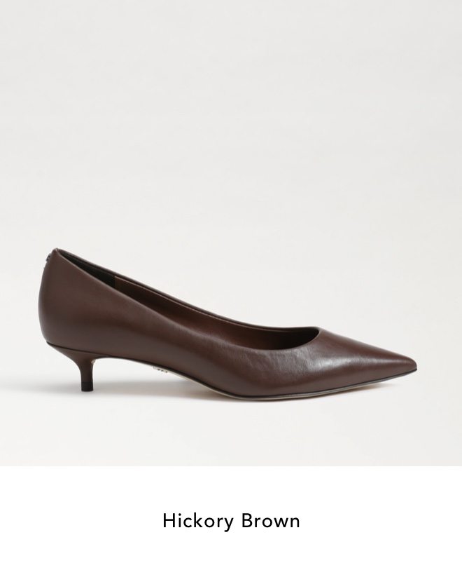 Franci Kitten Heel Pump (Hickory Brown)