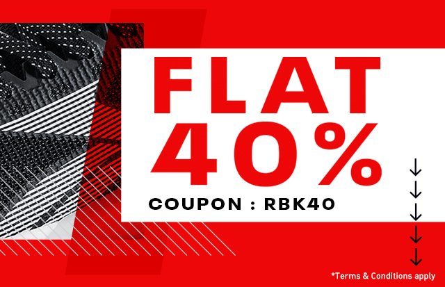 Preview Sale - Flat 40% Off - Reebok 