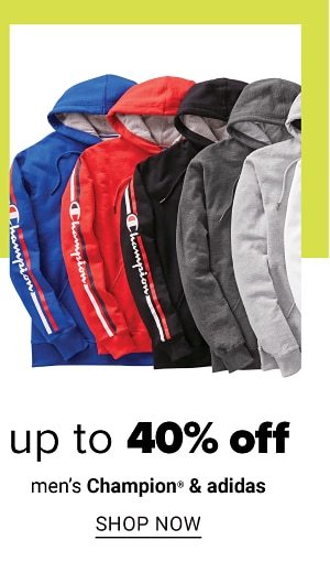 Up to 40% off Champion & Adidas - Shop Now