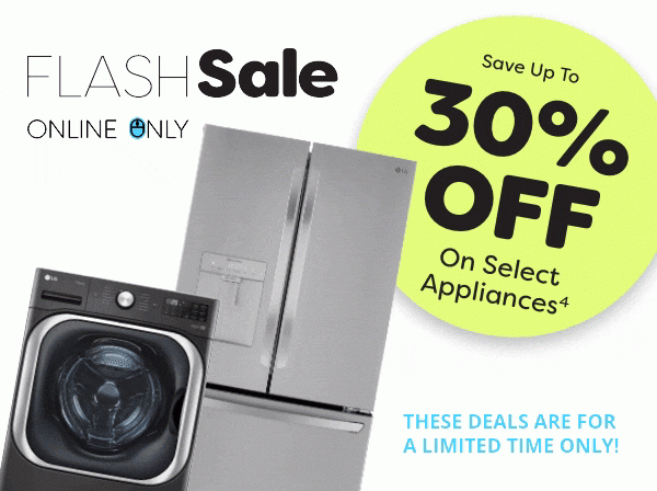 30% off select appliances