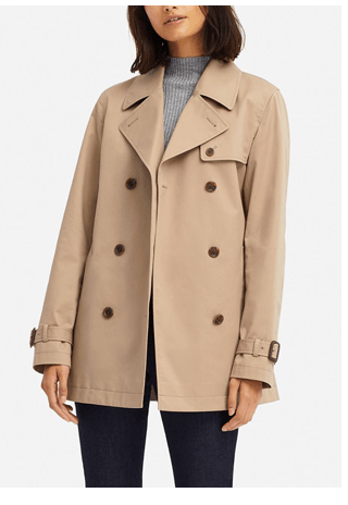 WOMEN SHORT TRENCH COAT $69.90