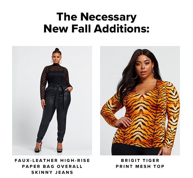 THE NECESSARY NEW FALL ADDITIONS.