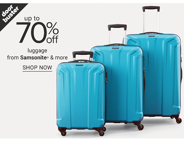 Up to 70% off Luggage from Samsonite and more - Shop Now