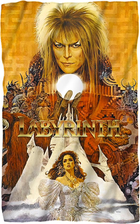 Movie Poster Labyrinth Fleece Blanket