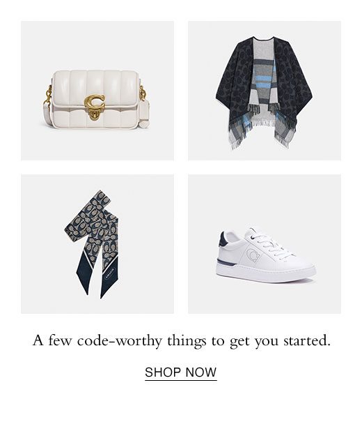 A few code-worthy things to get you started. SHOP NOW