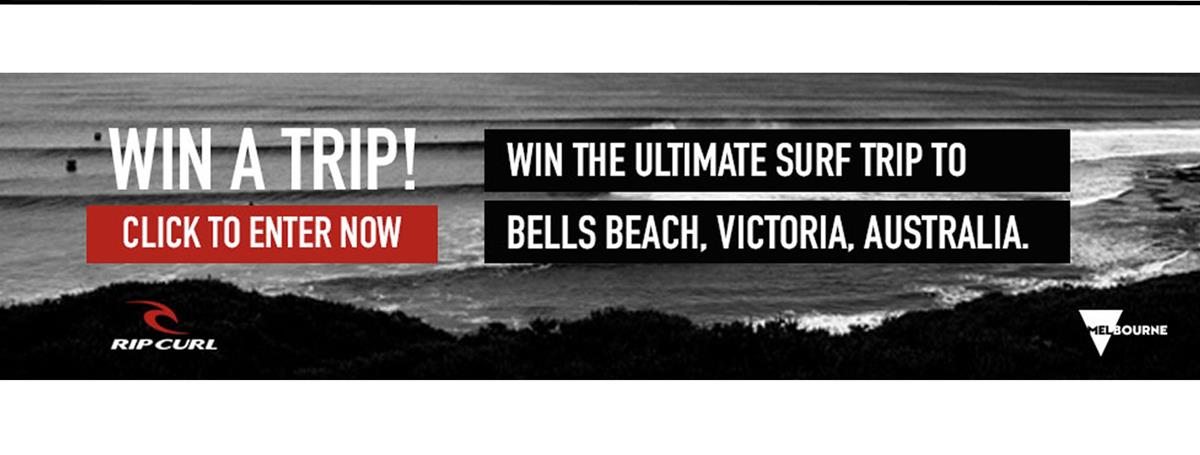 Win the Ultimate Surf Trip to Bells Beach Australia! Click to Enter Here!