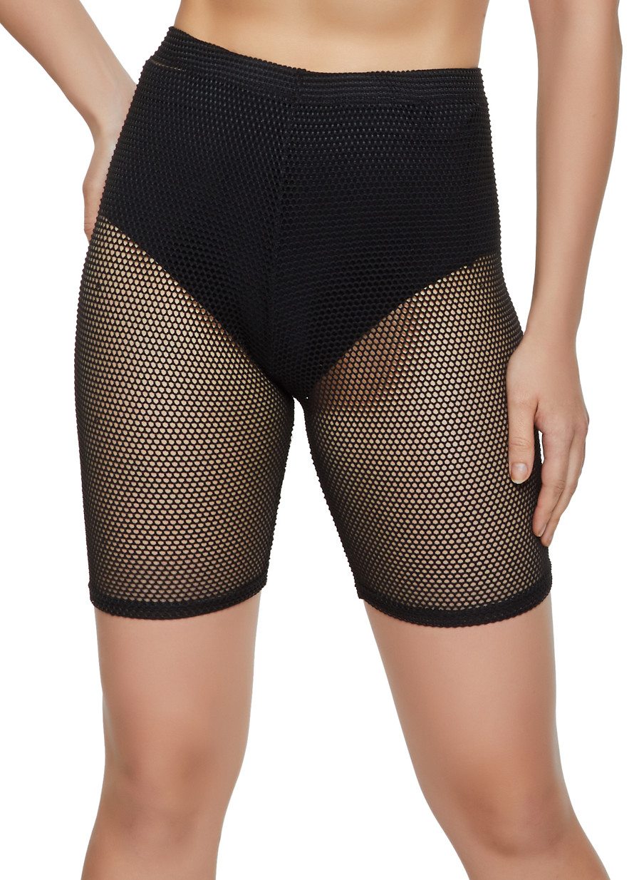 Fishnet Bike Shorts