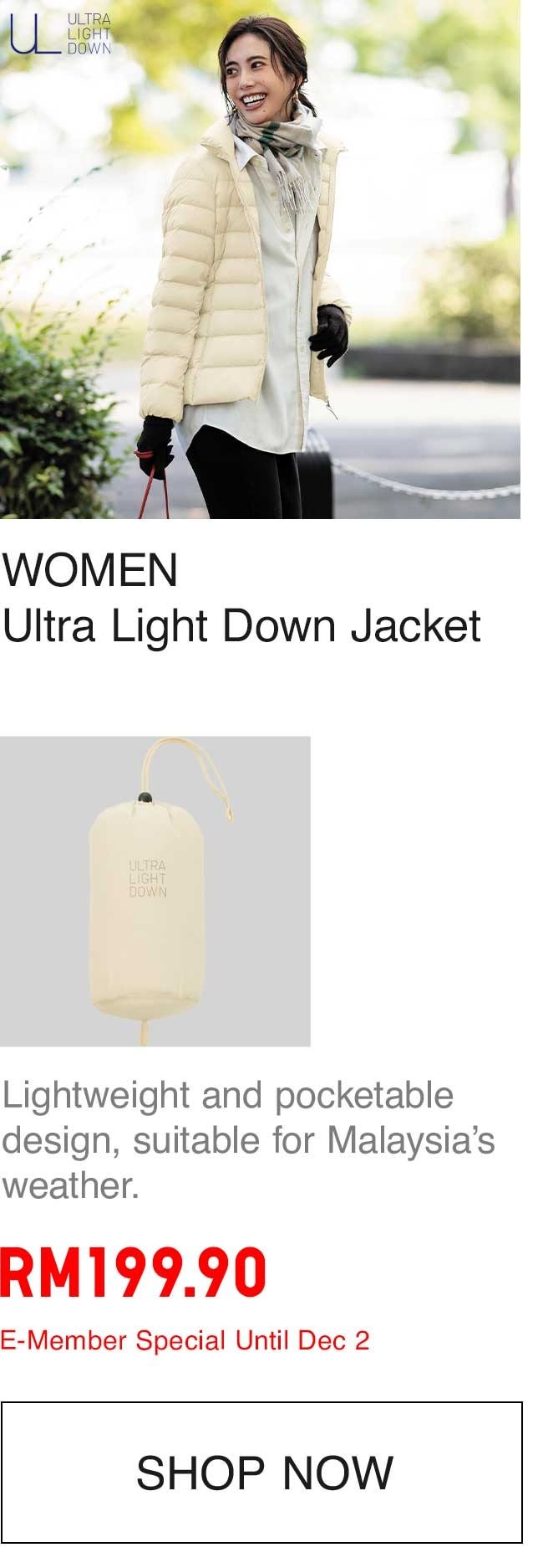 Women Ultra Light Down Jacket