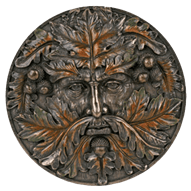 Fall Greenman Wall Plaque