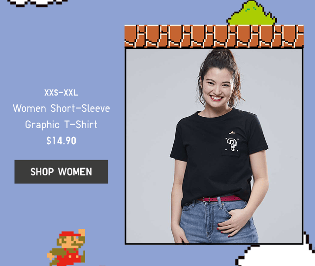 WOMEN SHORT-SLEEVE GRAPHIC T-SHIRT $14.90