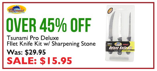 Over 45% OFF - Tsunami Pro Deluxe Knife Kit w/Sharpening Stone