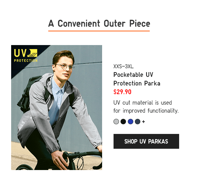 PDP4 - MEN POCKETABLE UV PROTECTION PARKA