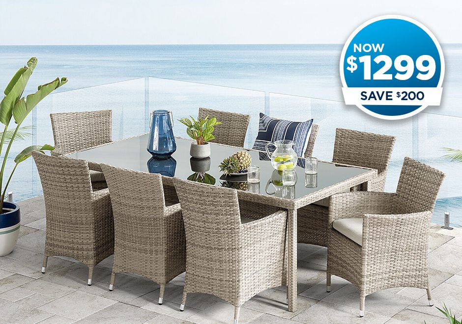 Barbosa 9 Piece Outdoor Dining
