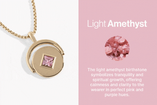 June Birthstone and Flower Flip Charm Necklace| Shop Now