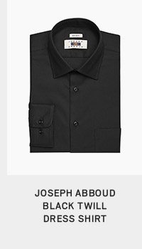 Joseph Abboud Black Twill Dress Shirt