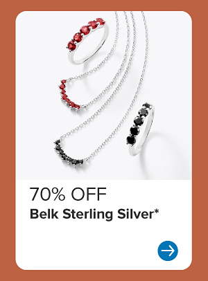 Gemstone jewelry. 70% off Belk Sterling Silver.