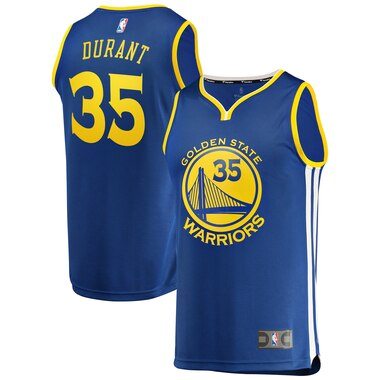 Fanatics Branded Kevin Durant Golden State Warriors Royal Fast Break Replica Jersey - Icon Edition