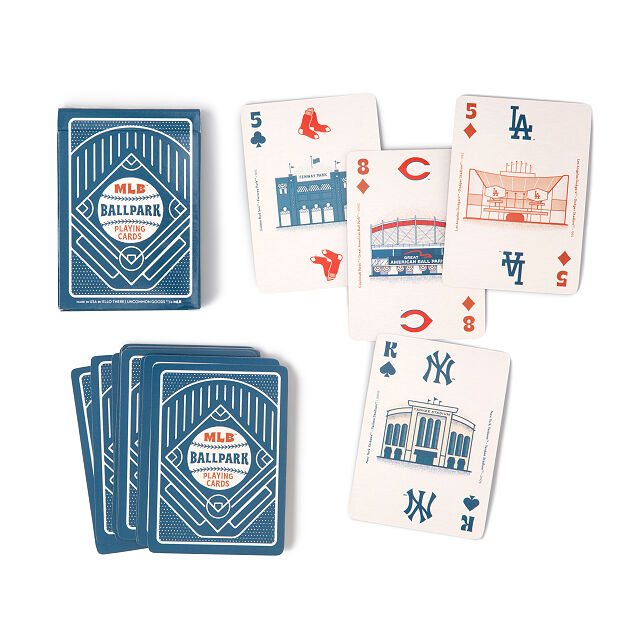 MLB Stadium Illustration Playing Cards