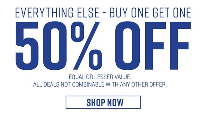 Everything Else Buy One Get One 50% Off