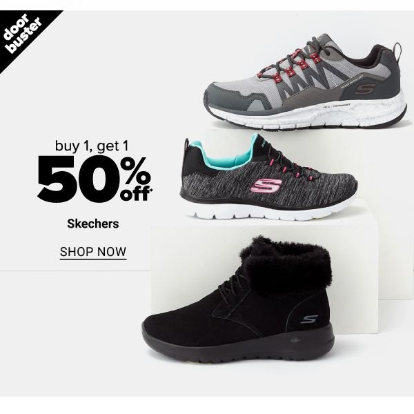 Buy 1 Get 1 50% Off Skechers - Shop Now