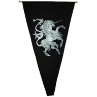 Rampant Unicorn Pennant