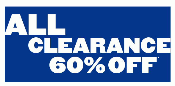 All Clearance 60% Off