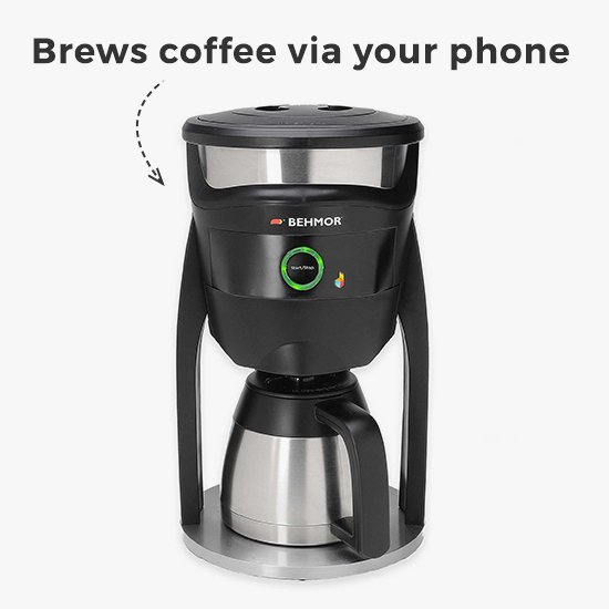 brews coffee via your phone