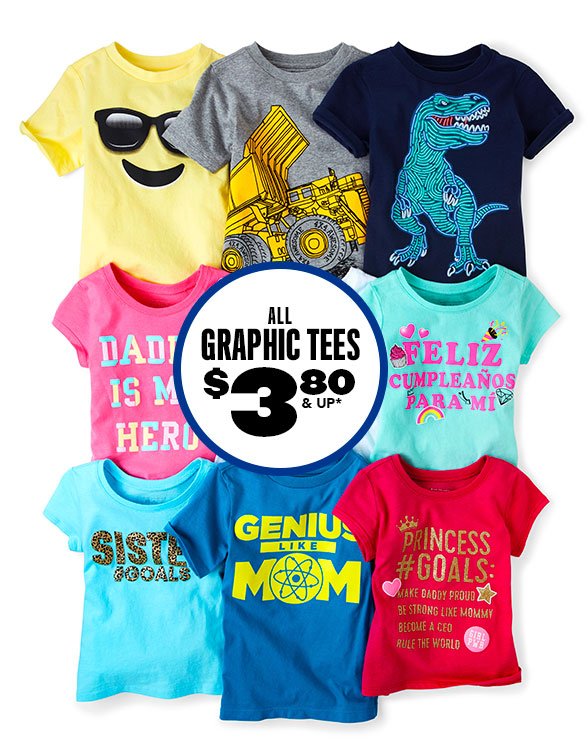 All Graphic Tees $3.80 & Up