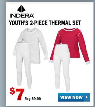 INDERA MILLS YOUTH'S 2-PIECE THERMAL SET