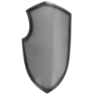 Medieval Joust LARP Shield in Silver