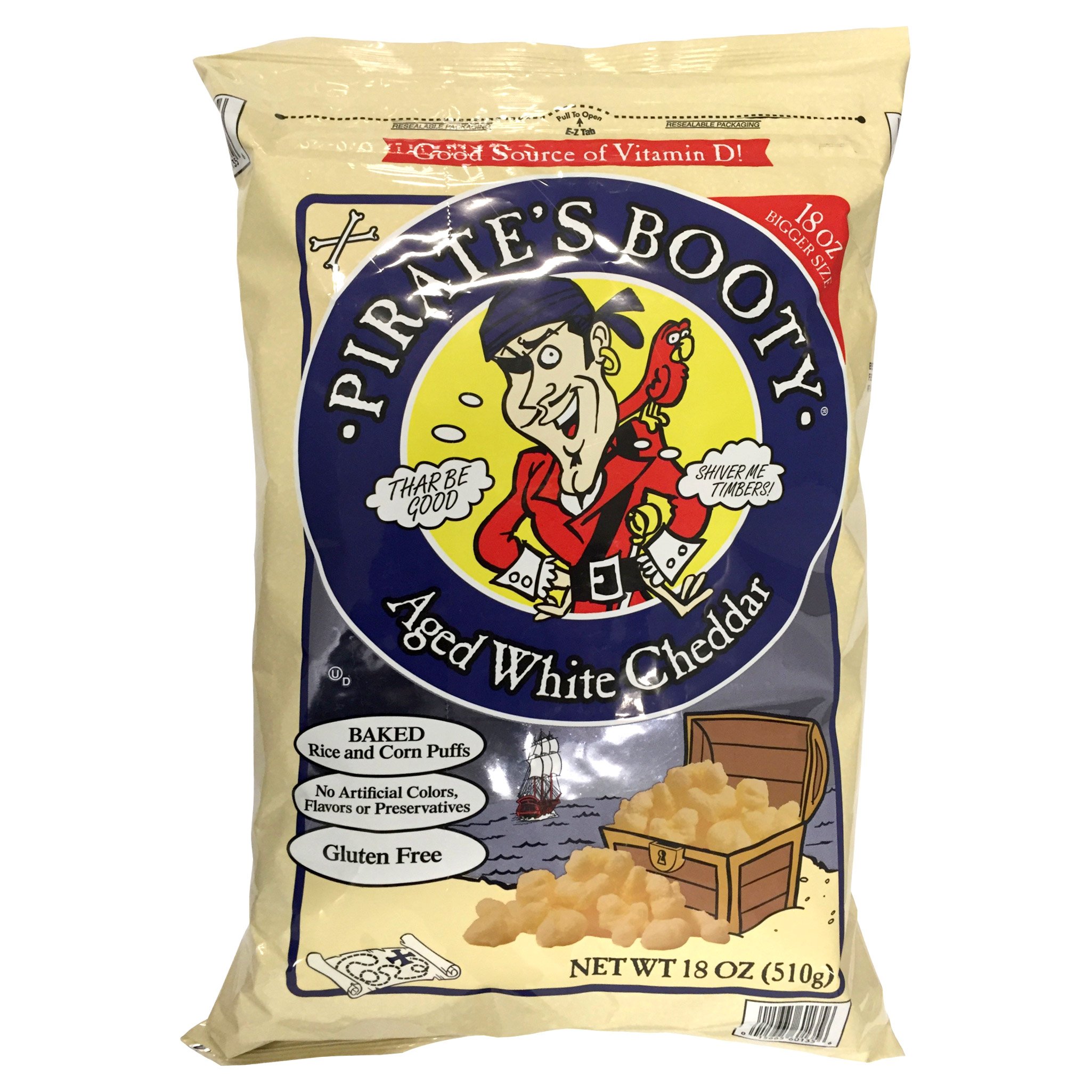 Pirate's Booty Aged White Cheddar, 18 Ounces