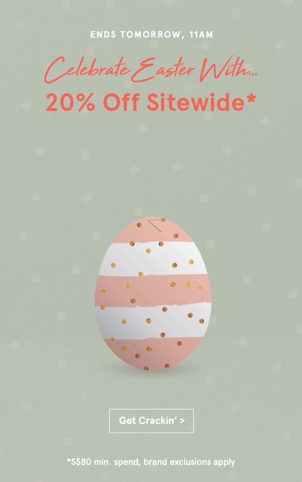 Hours Left: 20% Off Sitewide!
