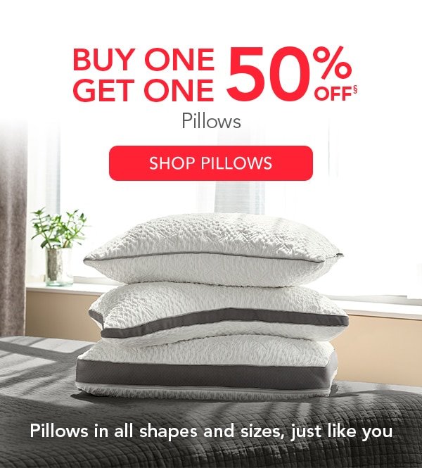 Buy One Get One 50% off Pillows | Shop Pillows