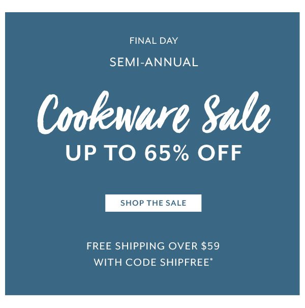 Semi-Annual Cookware Sale