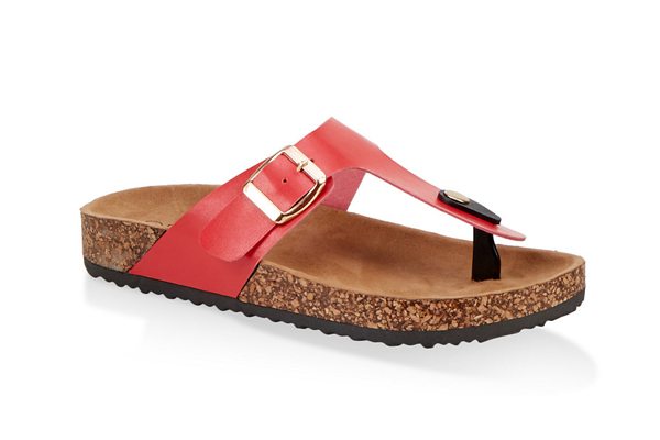 Thong Footbed Slide Sandals