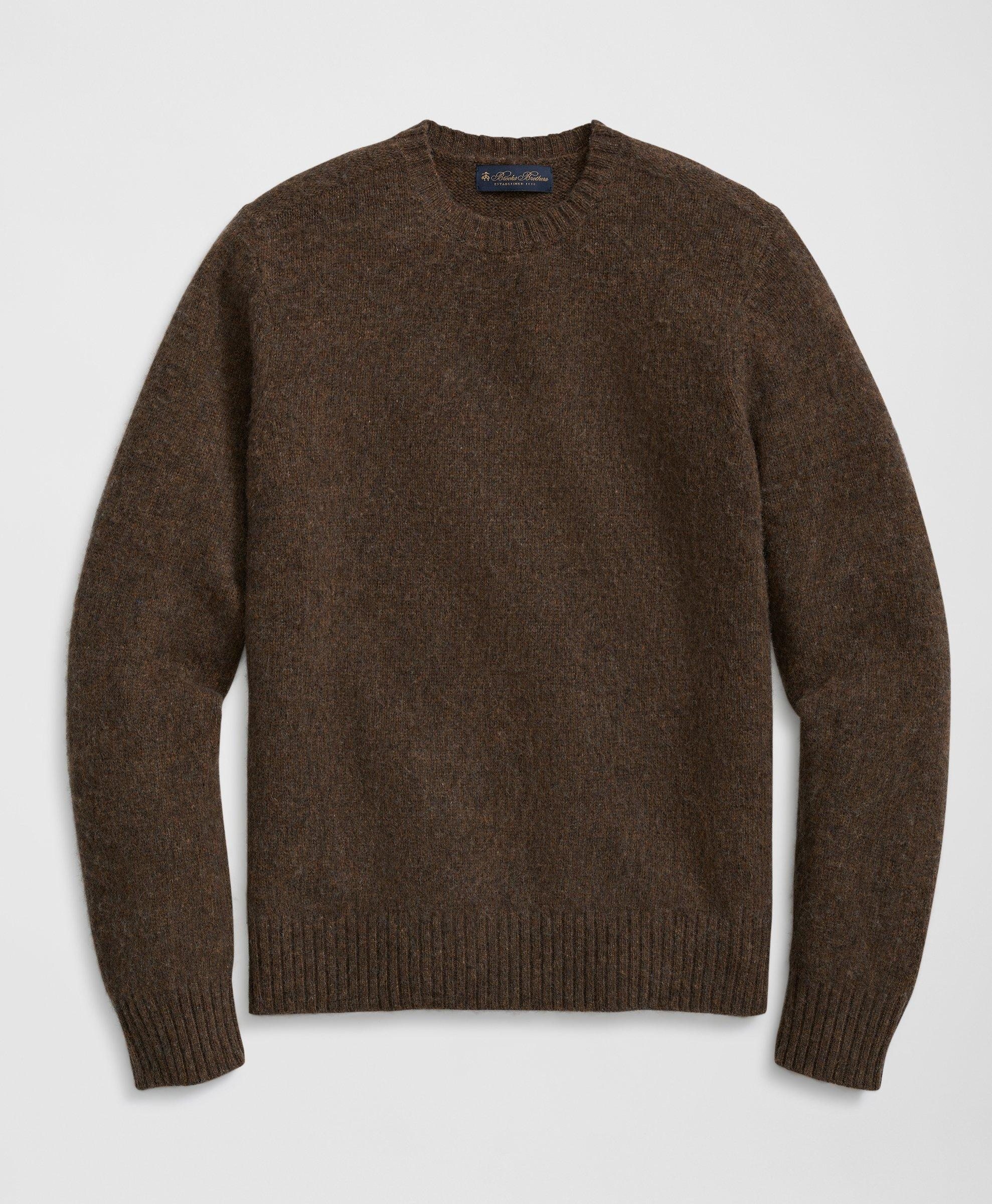 Brushed Wool Crewneck Sweater