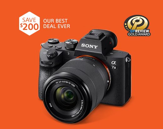 SAVE $200 | OUR BEST DEAL EVER | DPREVIEW GOLD AWARD | Alpha 7 III Camera