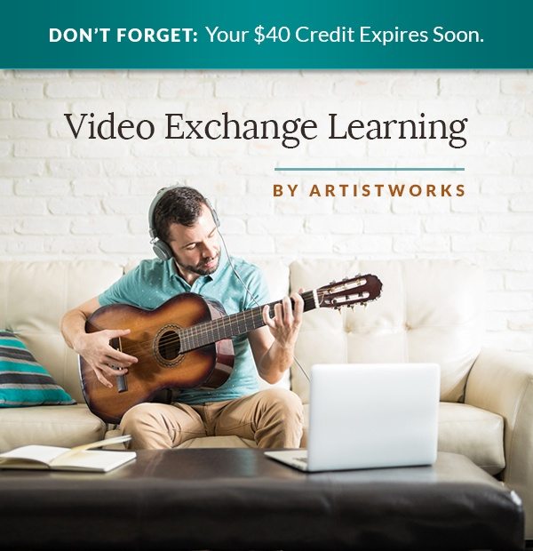 Learn music online with ArtistWorks.com. Your $40 Credit Expires Soon!