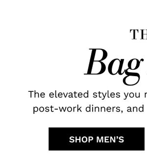 The Bag Edit | SHOP MEN'S