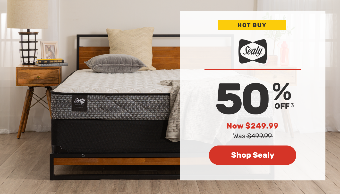 HOT BUY-50% off Sealy Now $249.99 was $499.99- Shop Sealy