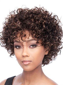 Hot Sale Short Kinky Curly Capless Human Hair Wig 10 Inches