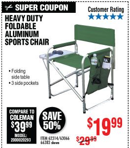View Foldable Aluminum Sports Chair