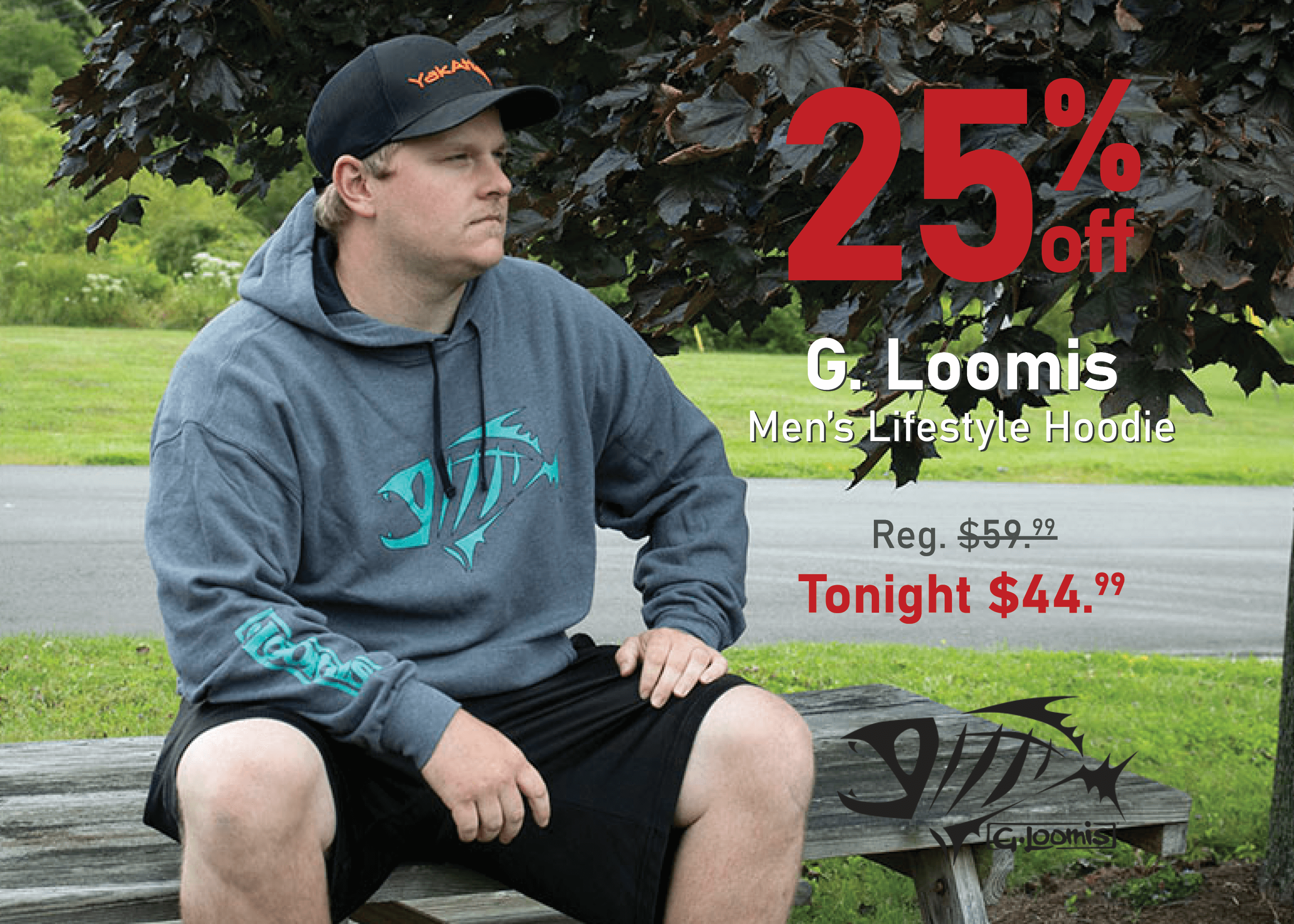 Save 25% on the G. Loomis Men's Lifestyle Hoodie