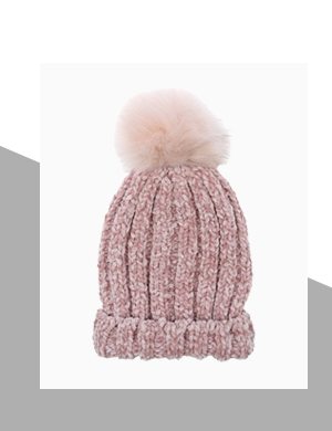 Womens Pink Beanie