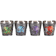 Fantasy Dragon Shot Glass Set